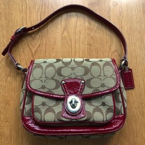 Signature & Leather Coach Bag